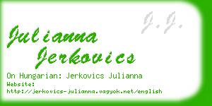 julianna jerkovics business card